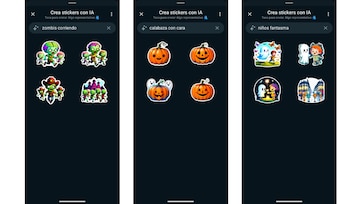 Las descripciones para generar stickers