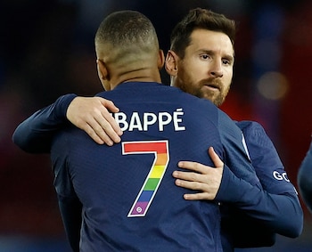 Kylian Mbappé y Lionel Messi
