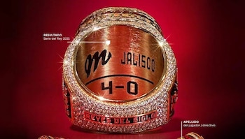 Observa los detalles que engalanan la joya de los monarcas de la LMB. (Instagram: Diablos Rojos del México)