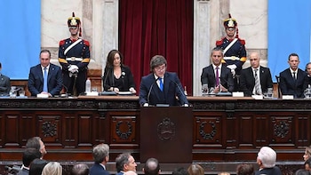 Milei en la apertura de