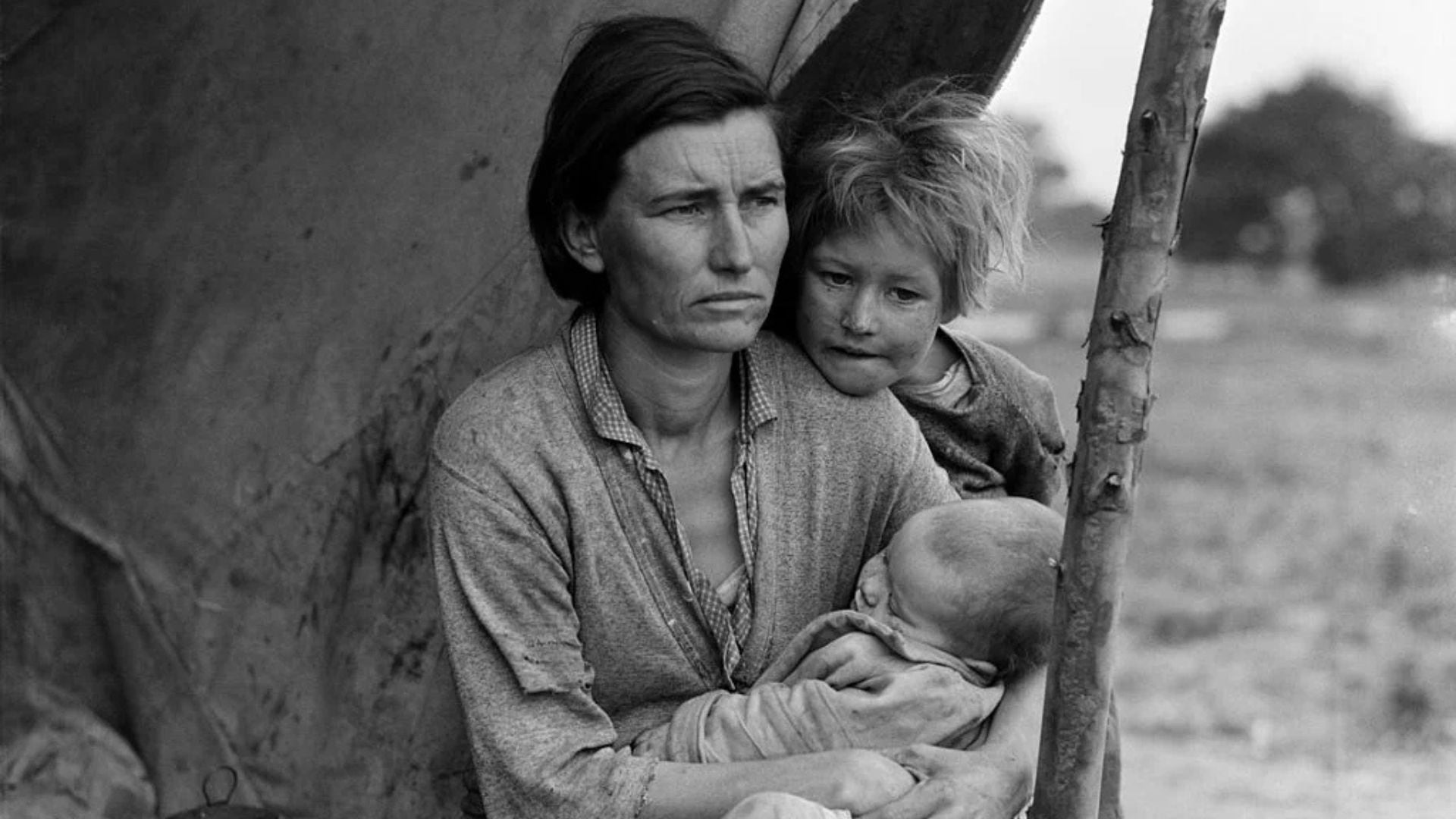 Florence Owens Thompson, protagonista de la imagen titulada como 'Migrant Mother'. (Dorothea Lange / Library of Congress)