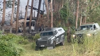 Los camiones pertenecían a una