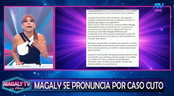 Magaly Medina responde tras condena de Cuto Guadalupe: “La Justicia tendría que tener un poco de discernimiento”. Captura: Magaly TV La Firme.