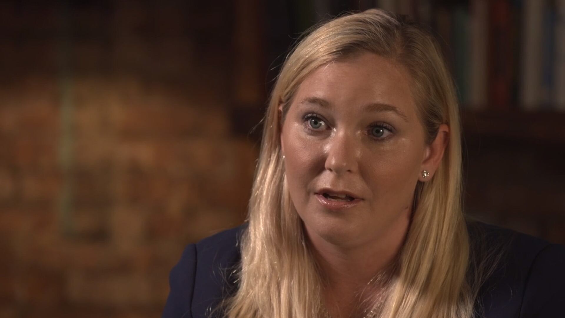 Virginia Giuffre, en una entrevista televisiva. (BBC)