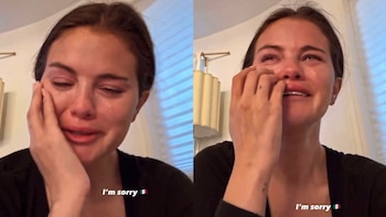 Selena Gómez llora desconsolada tras