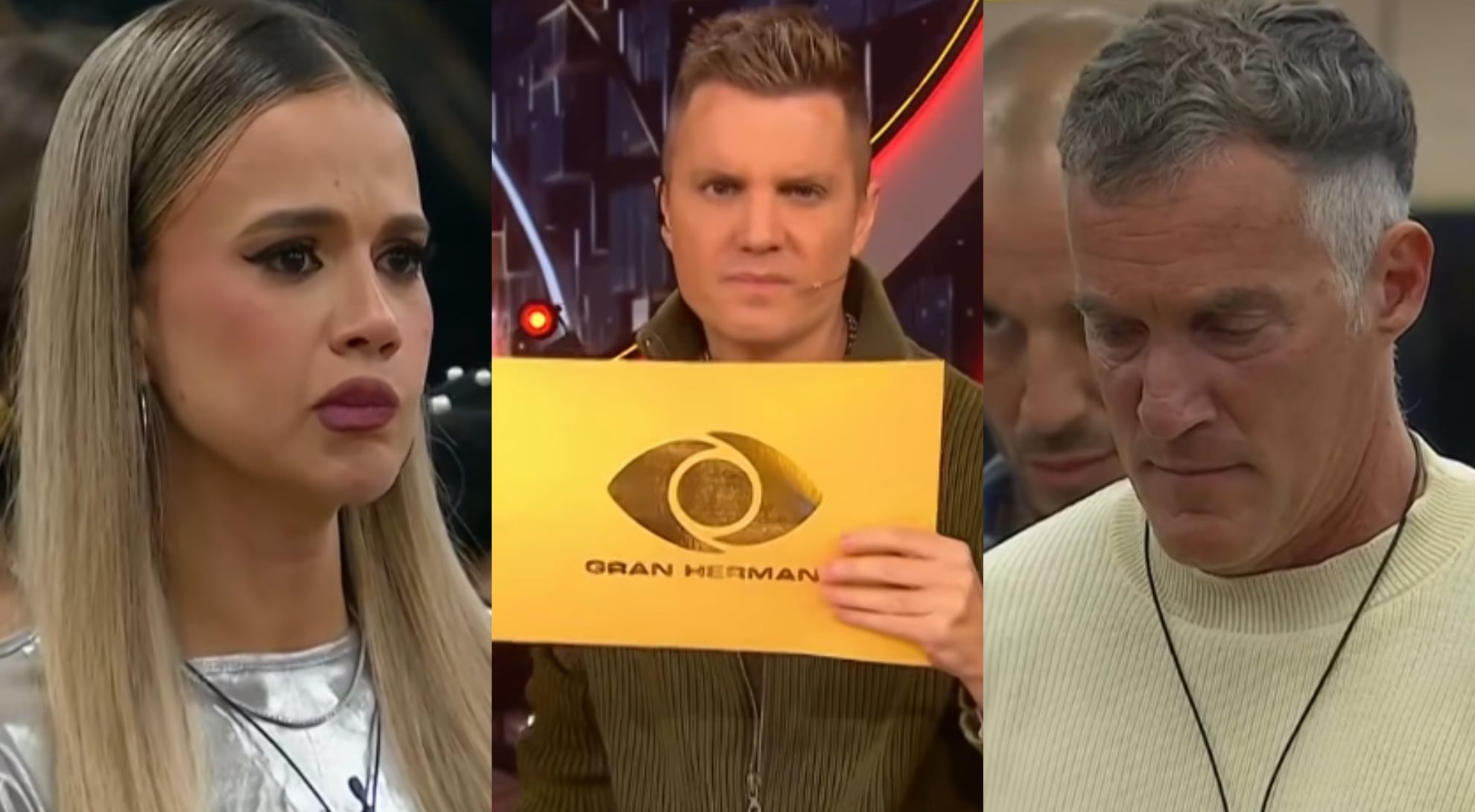 El momento de la definición entre Cinzia y Eduardo antes del anuncio de Santiago del Moro (Gran Hermano, Telefe)
