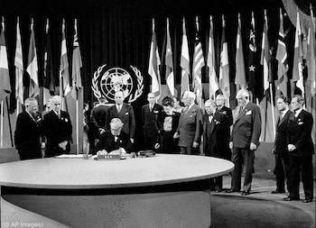 Firmada en 1945, la Carta