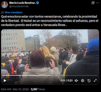 Marta Lucía Ramírez afirmó que