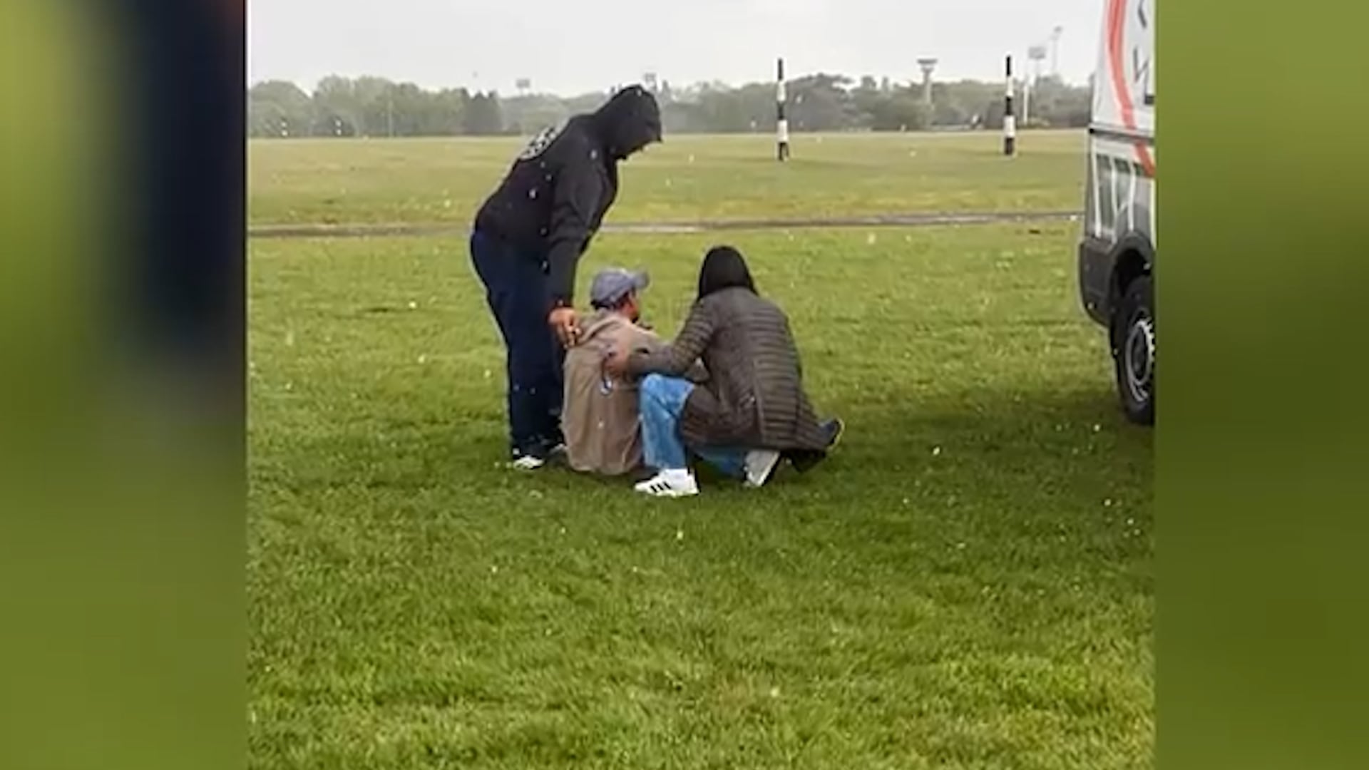 El desconsuelo de tres personas que presenciaron el hecho en San Isidro