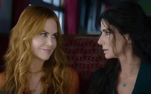 La película de 'Hechizo de amor' recibió elogios por la actuación de Sandra Bullock y Nicole Kidman. (Captura de video)