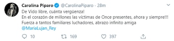 Carolina Píparo rechazó la excarcelación