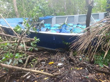 El cargamento de cocaína fue