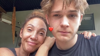 La selfie de Benicio Guyot con Rocío Igarzabal a diez días de la muerte de su madre, Ernestina Pais