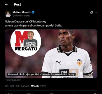 El volante colombiano y que