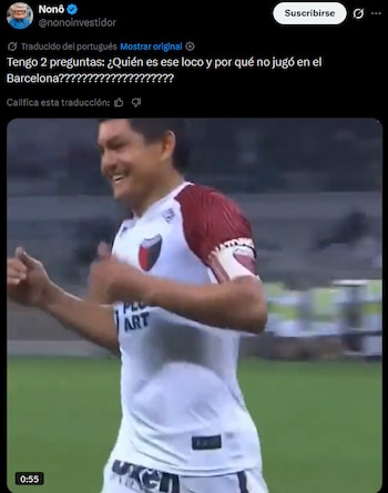 El posteo en X(antes Twitter)