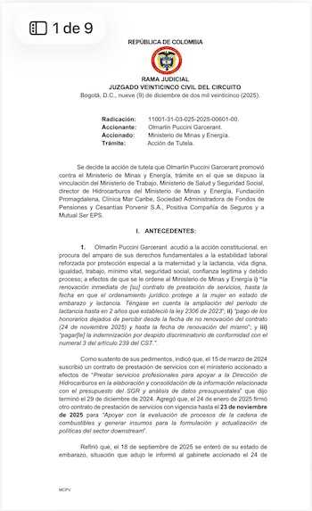 El despacho judicial concluyó que