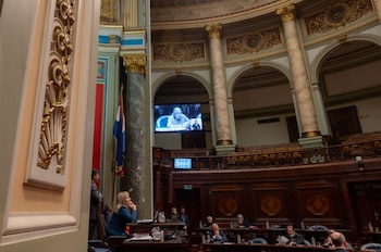 Una sesión del Senado en Uruguay (Parlamento)