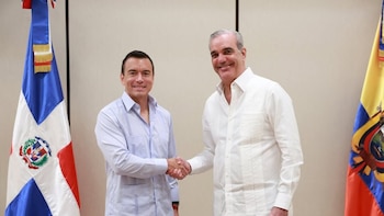 Presidente de República Dominicana recibe a su homólogo de Ecuador para impulsar negociaciones comerciales