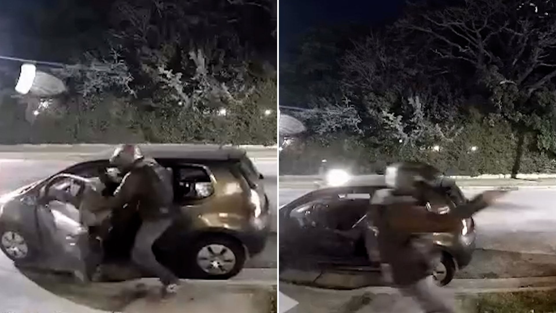 Uno de los delincuentes descendió de la moto y, mediante amenazas con un arma de fuego, la obligó a bajar del vehículo
