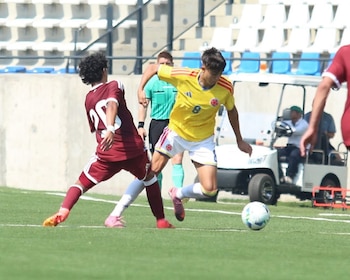 El volante tuvo un gran Sudamericano Sub17 en Paraguay,, quedando campeón-crédito @samuelmartinez_10/Instagram