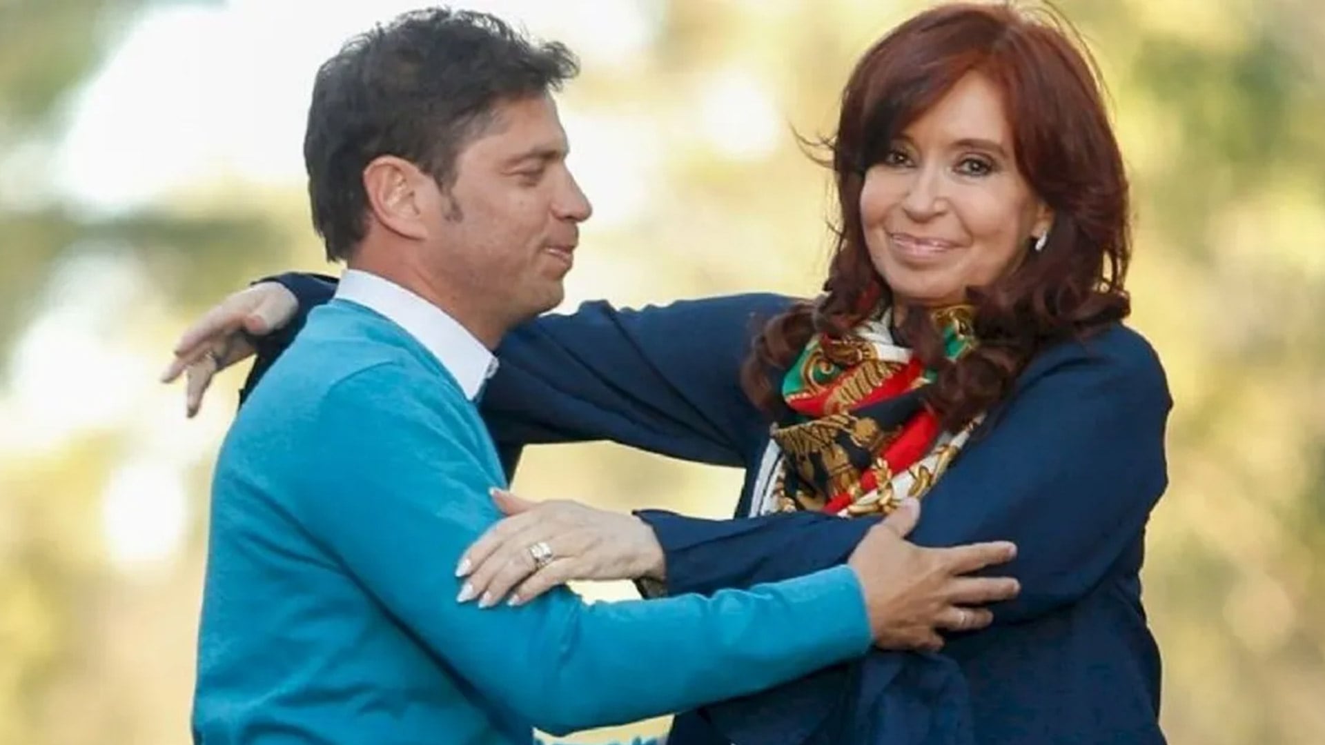 Kicillof y la ex presidenta Cristina Kirchner