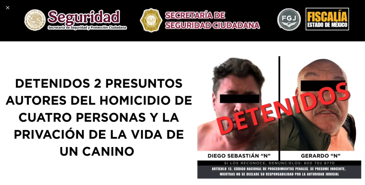 La investigación señala que los detenidos, Diego Sebastián “N” y Gerardo