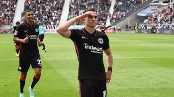 Borré, tras su primer gol