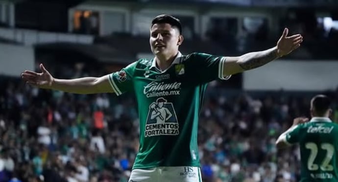 Daniel Arcial es el goleador de León de México en la temporada 2026/27 con cuatro anotaciones - crédito @danielarcila.10/Instagram