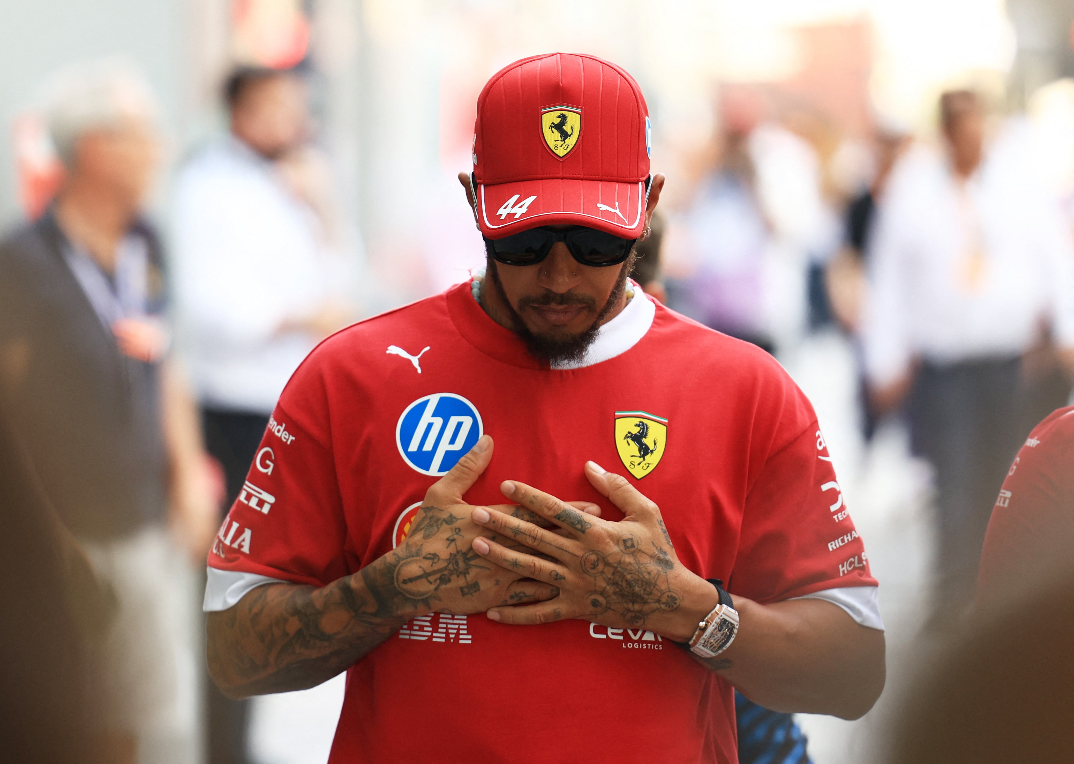 Lewis Hamilton no logra destacar en Ferrari (Reuters)