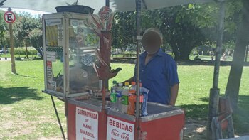 El acusado en su carrito