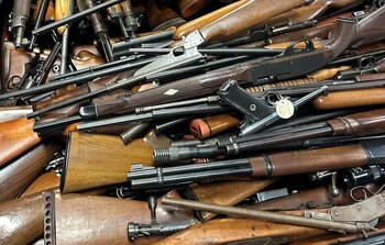 Las armas decomisadas incluían rifles, escopetas y pistolas, de distintos calibres y características, almacenadas en un solo domicilio