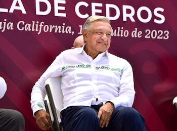 El presidente visitó Baja California