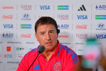El seleccionador de Colombia, Nestor Lorenzo, dijo durante una rueda de prensa este lunes que el Congo es un equipo peligroso en el contraataque - crédito Francisco Guasco/EFE