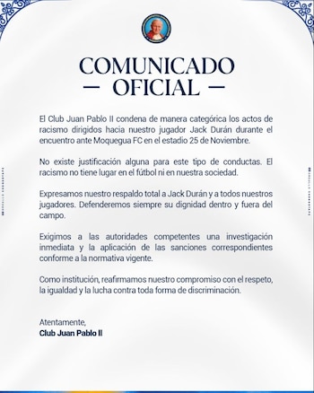 Jack Durán – Juan Pablo II – Liga 1 – Perú – deportes – 15 abril