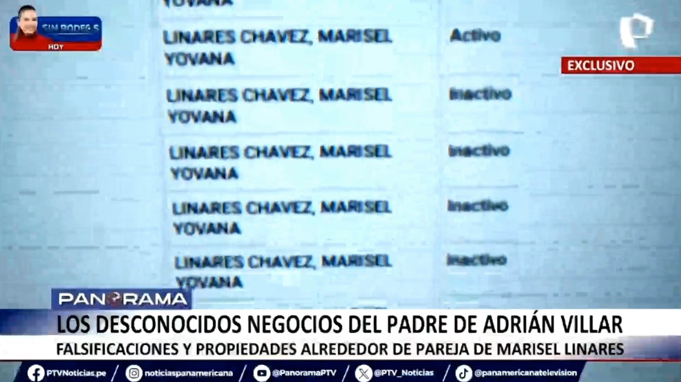 Rubén Villar, padre de Adrián Villar: investigación revela su empresa, viajes y un departamento en Miraflores. Captura TV - ATV/ Magaly TV La Firme.