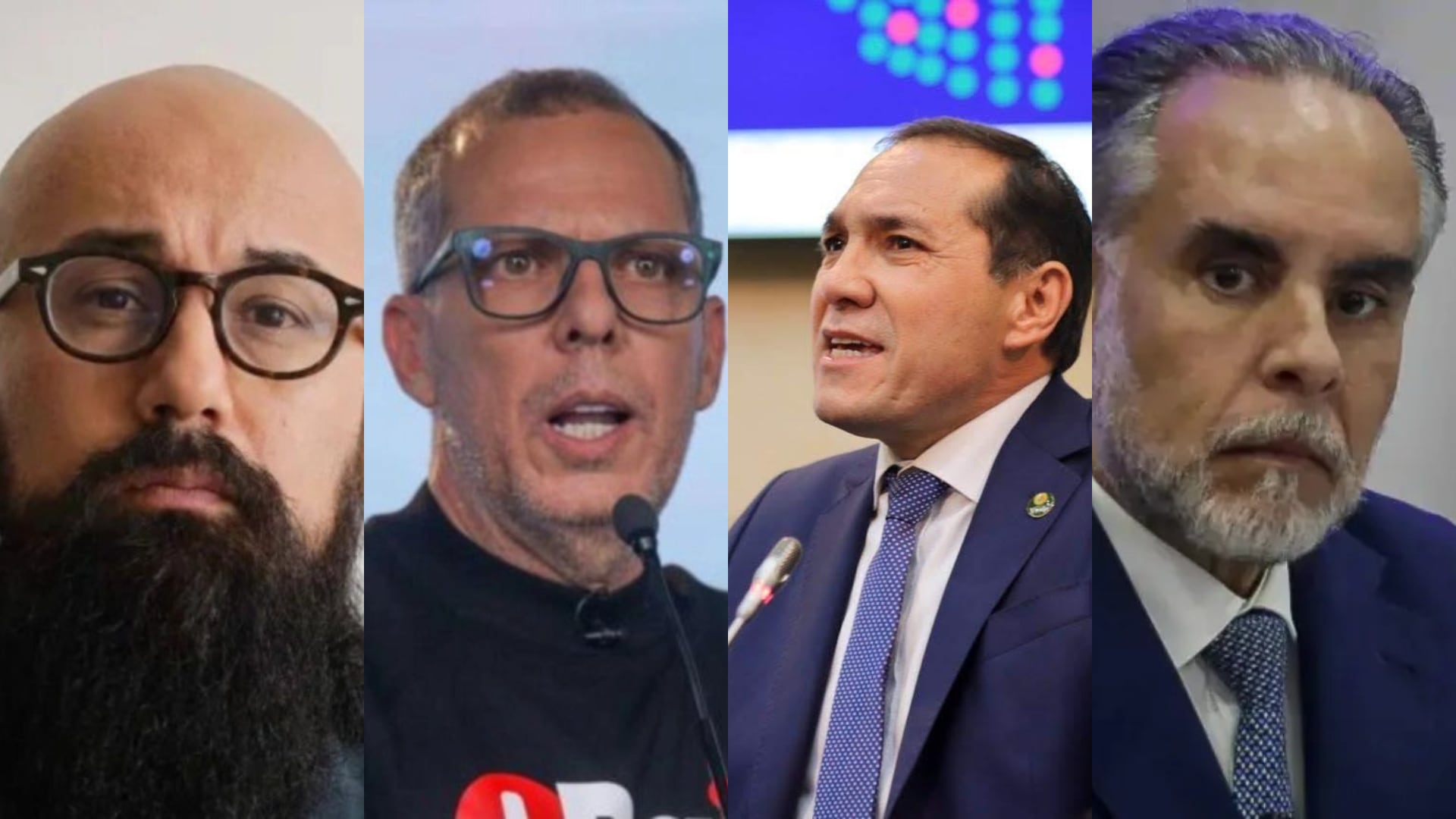 Entre los sancionados están Alfredo Saade, embajador en Brasil, y Carlos Carrillo, director de la Ungrd, señalados por apoyar públicamente a Iván Cepeda - crédito Composición fotográfica