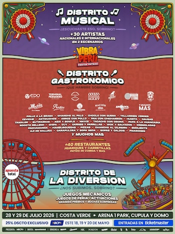 Juanes, Gian Marco y Corazón Serrano encabezan el cartel de Vibra Perú 2026, el festival más esperado del año.