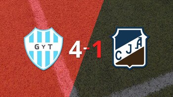 Goleada de Gimnasia y Tiro