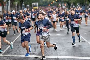 Una postal de la carrera