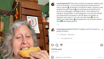 Post en Instagram de Carmenza