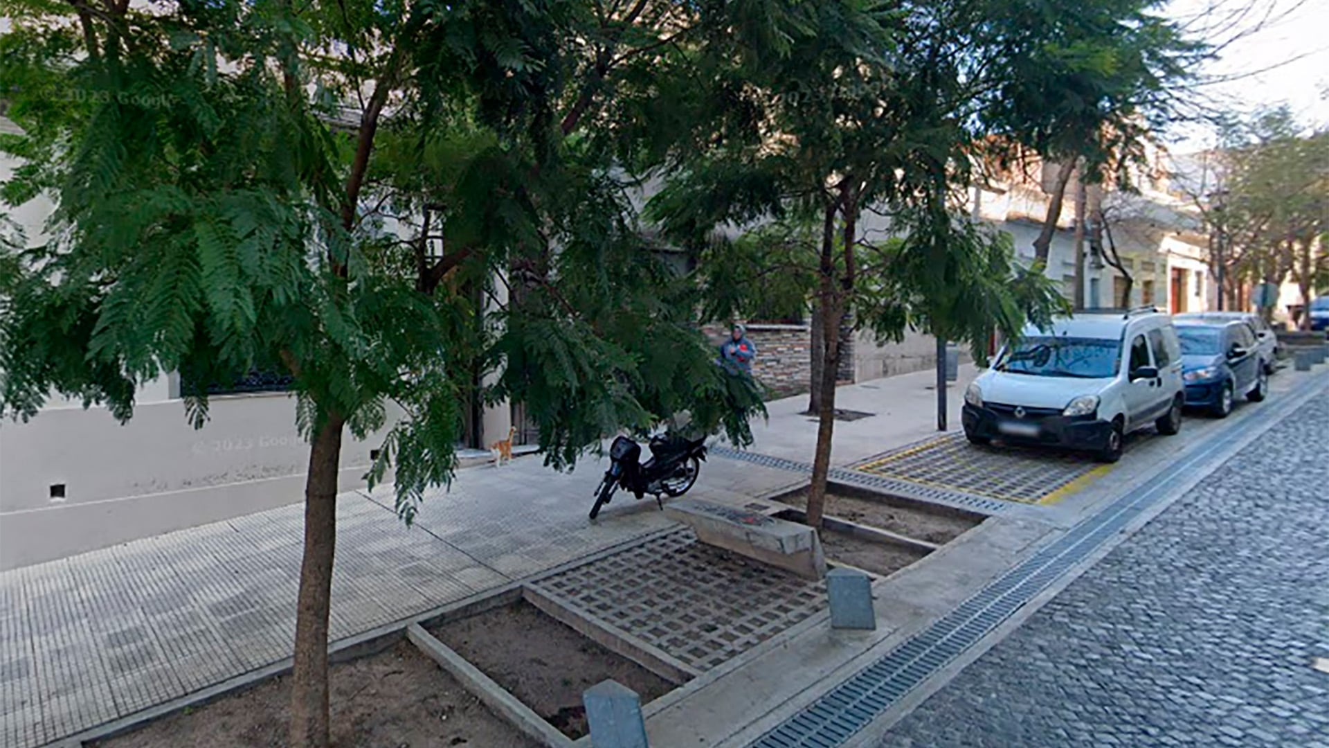 La cuadra de la calle Atuel, donde ocurrió el hecho