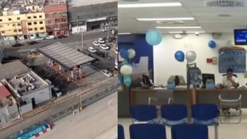 Asaltan agencia bancaria en 30 segundos: quitaron arma a vigilante y fugaron con disparos al aire en Cercado de Lima