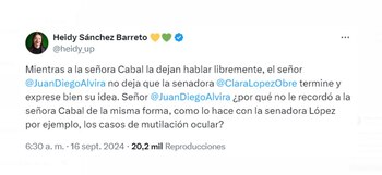 Heidy Sánchez afirmó que el