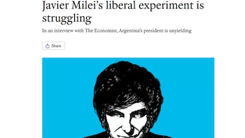 El experimento liberal de Javier Milei está teniendo dificultades