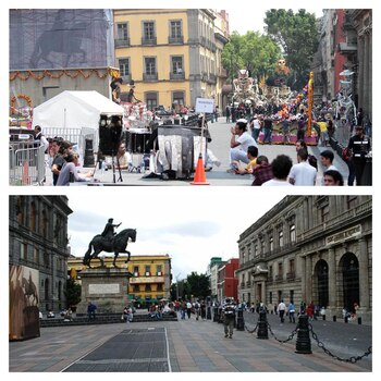 La plaza del Munal en