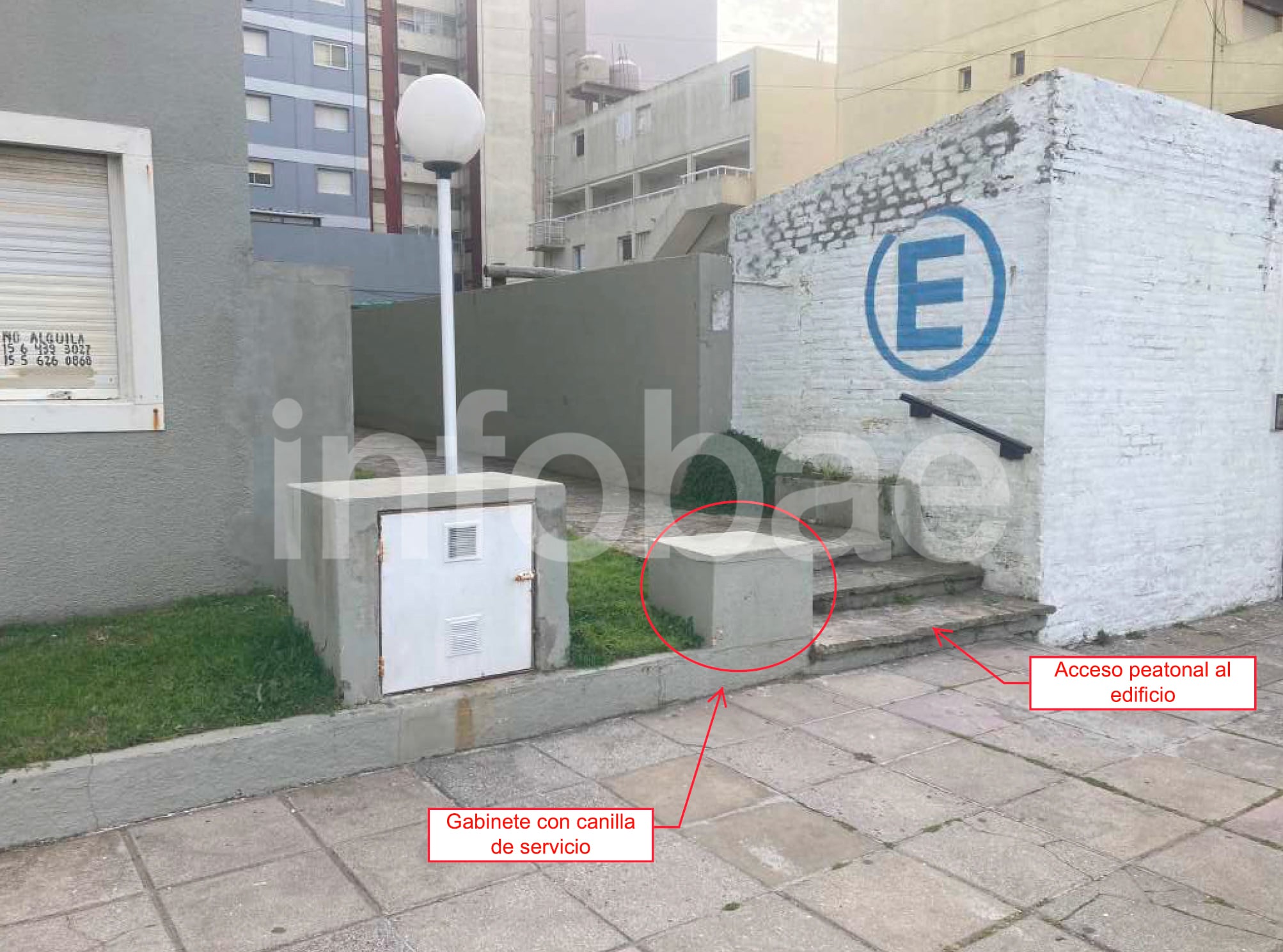 La demanda iniciada en marzo de 2024 reclamó una rampa de acceso y reparaciones por filtraciones, humedad y anegamientos en la vivienda. Imagen del informe pericial (Poder Judicial)