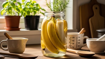 Para qué sirve mezclar cáscara de banana con vinagre
