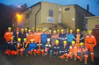 YMAD. Mineros en el yacimiento