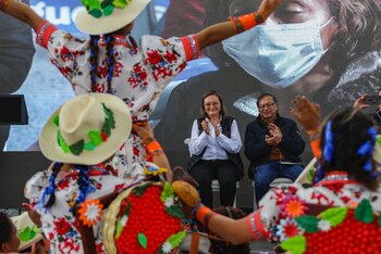 Cielo Rusinque y Gustavo Petro
