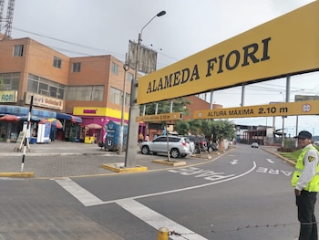 Un vigilante de Plaza Norte